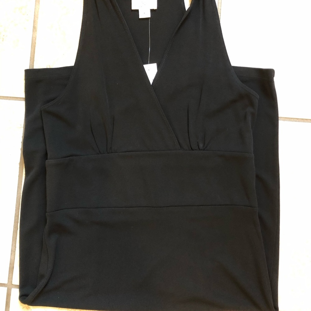 NWT! Timeless Black Sleeveless Jersey Dress